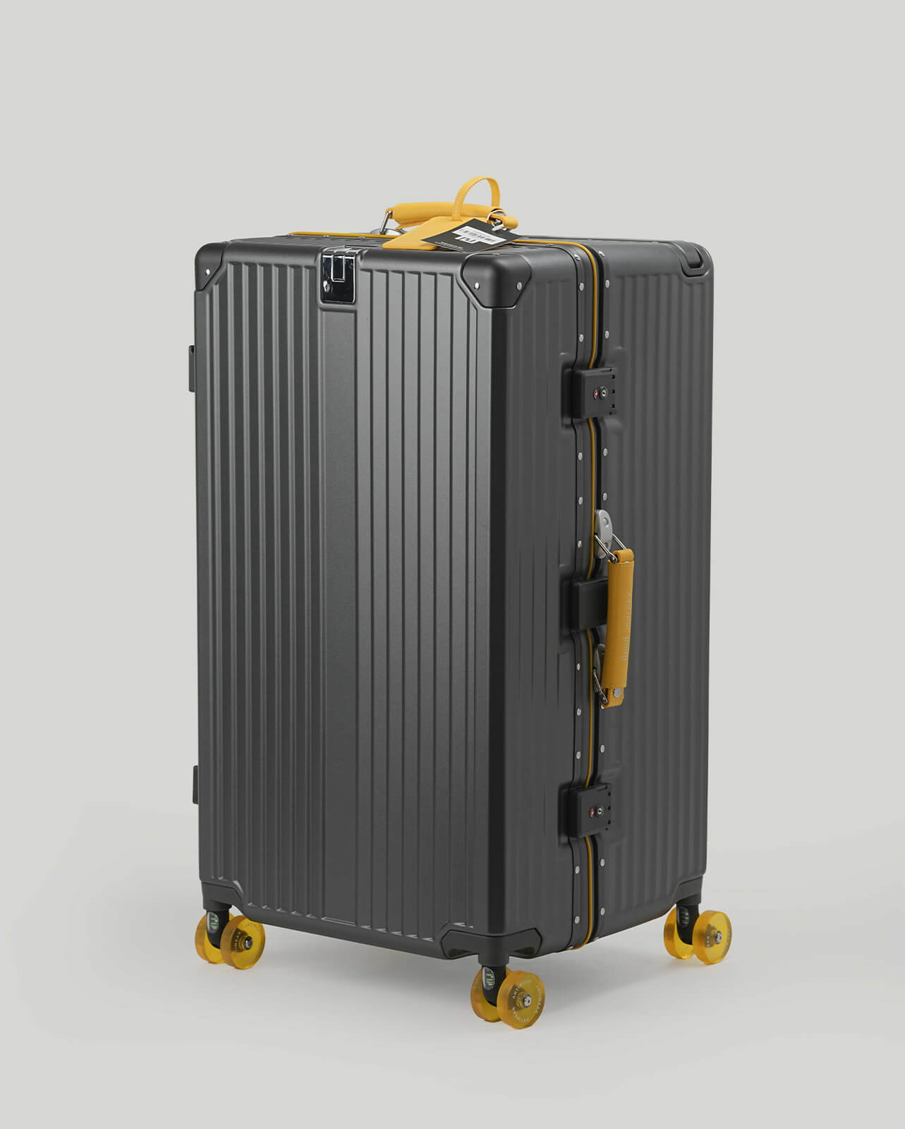 30" Check-In | Grey Yellow