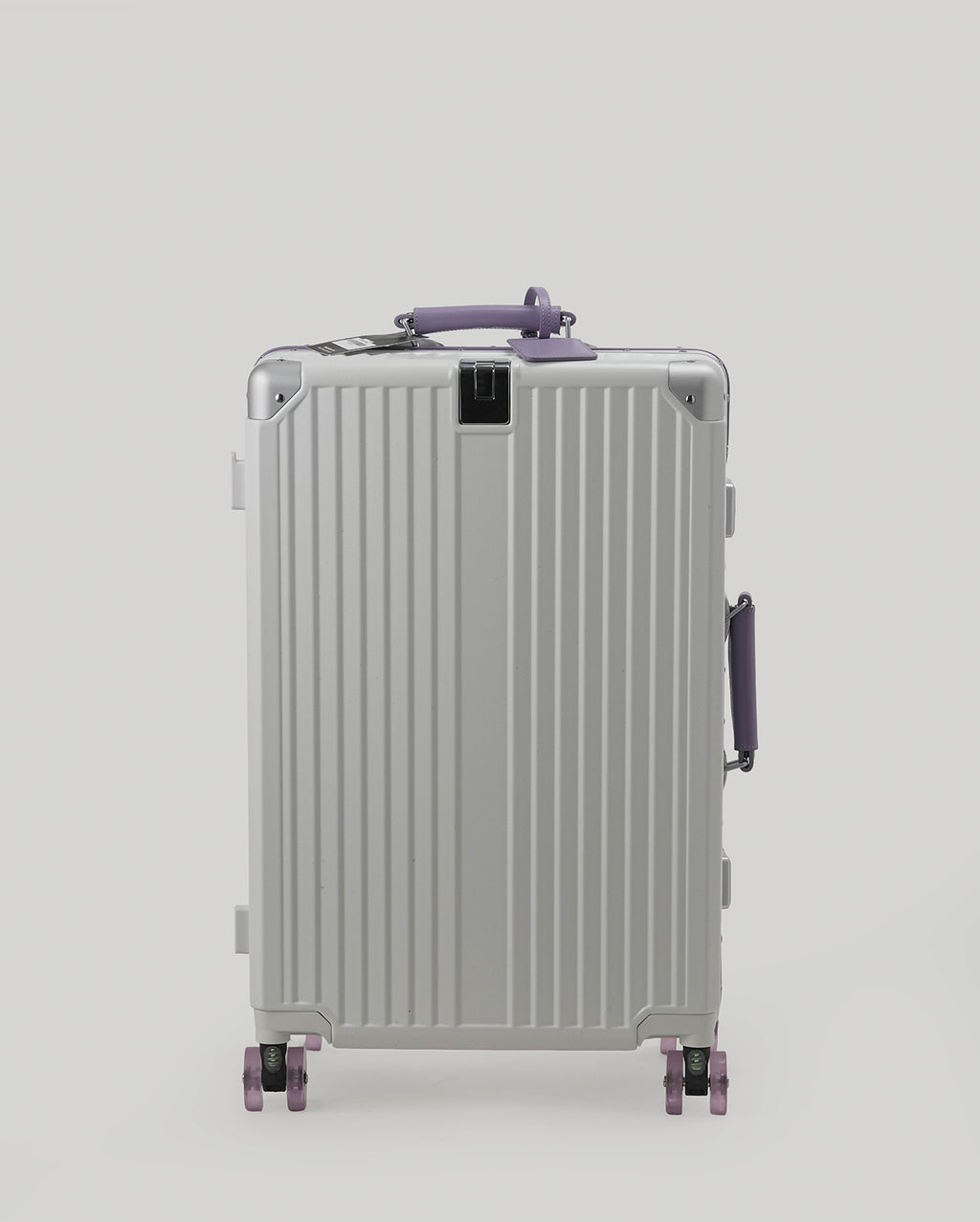 24" Check-In | White Purple