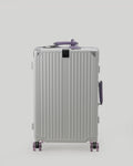 24" Check-In | White Purple