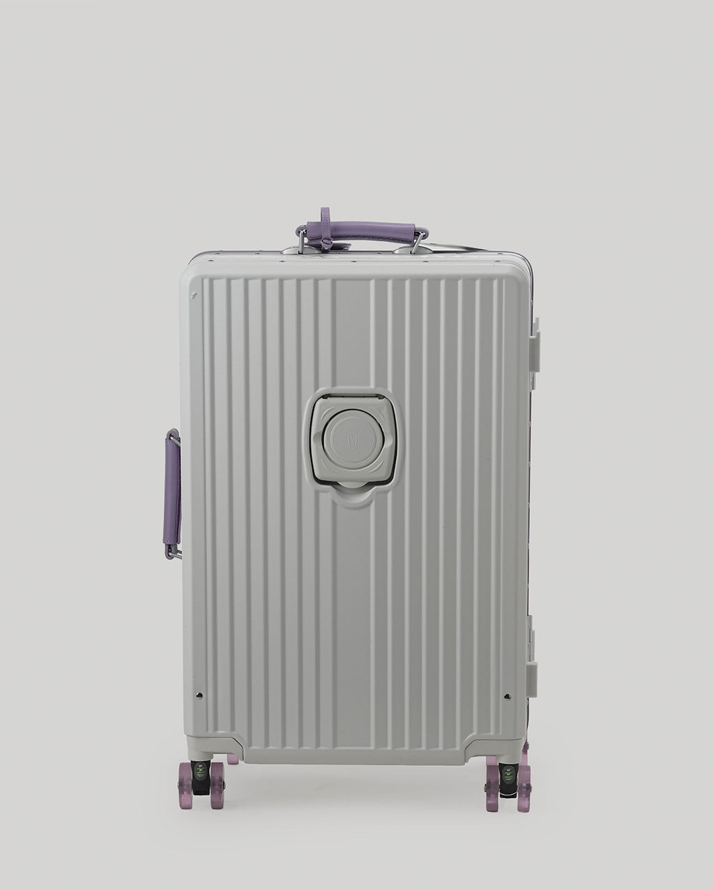 24" Check-In | White Purple