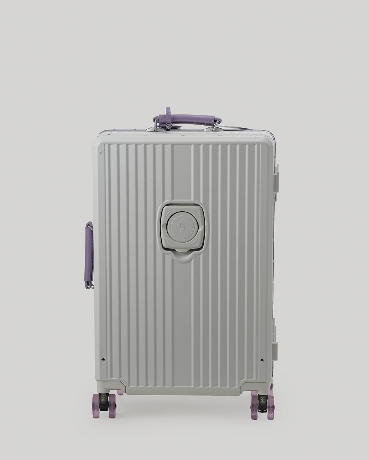 24" Check-In | White Purple