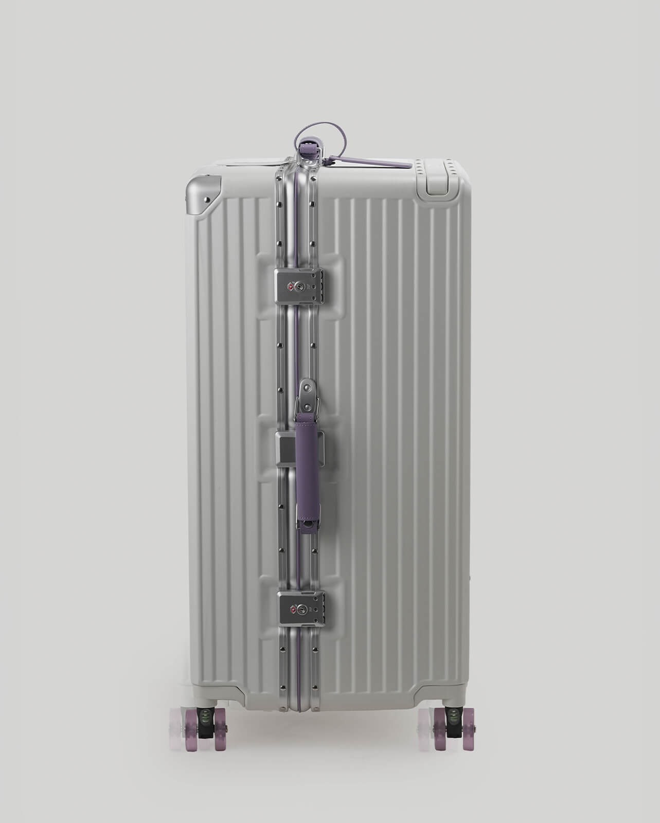 30" Check-In | White Purple