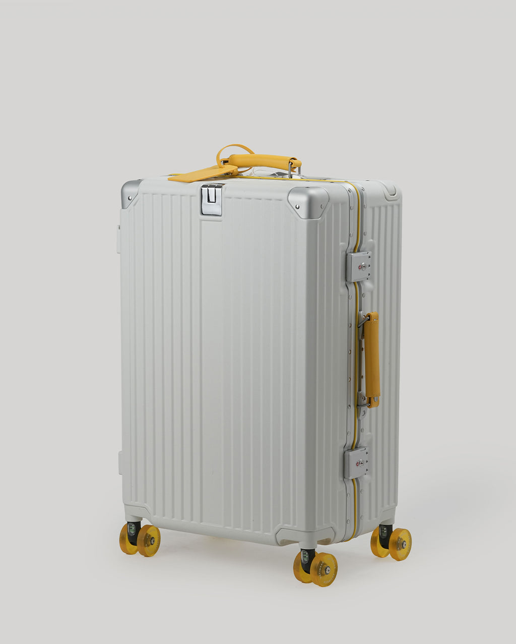 24" Check-In | White Yellow